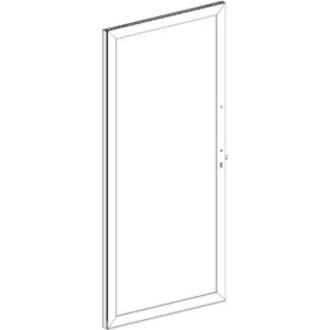 Aluminum frame door