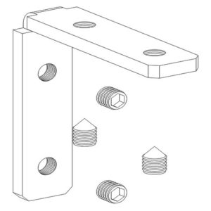 ÉQUERRE ACIER ANGLE 90° (X2)