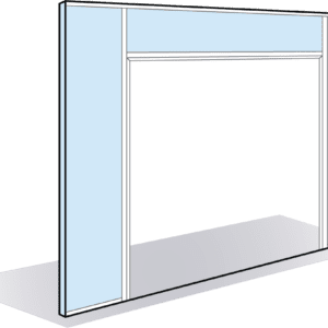 Module de passage pour porte battante double vantail 78mm