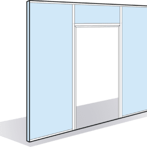 Module de passage pour porte battante simple vantail 78mm