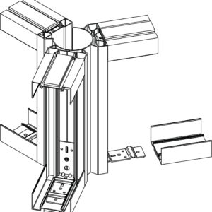 Module poteau variable 3 departs 78mm