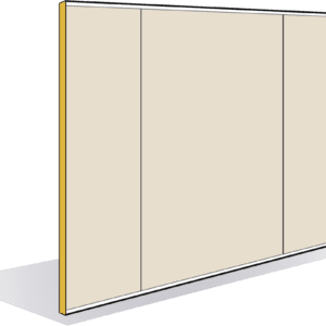 Cloison pleine toute hauteur bord à bord 78mm