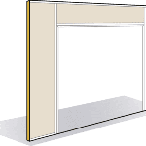 Module passage pour porte battante double vantail 78mm