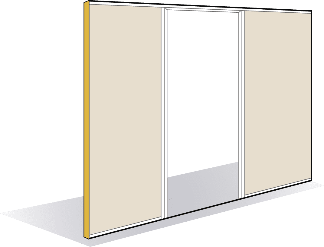 Module passage toute hauteur pour porte battante simple vantail 78mm