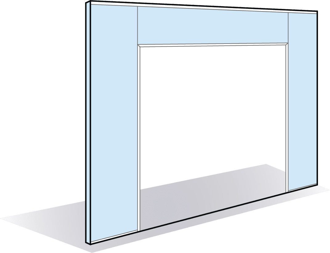 Module de passage monobloc pour porte battante double vantail AZ Fine 78mm