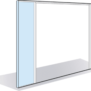 Module de passage toute hauteur pour porte battante double vantail AZ Fine78mm