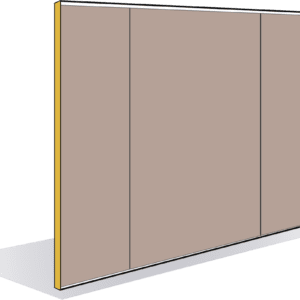 Cloison pleine toute hauteur bord à bord 78mm