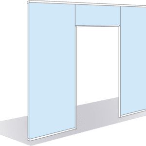 Module de passage monobloc pour porte battante simple vantail 40mm