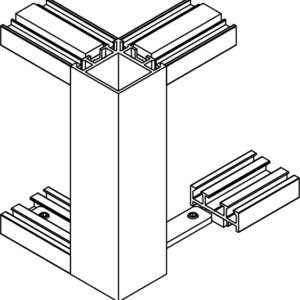 Module poteau 2D J AZ Allure 40mm