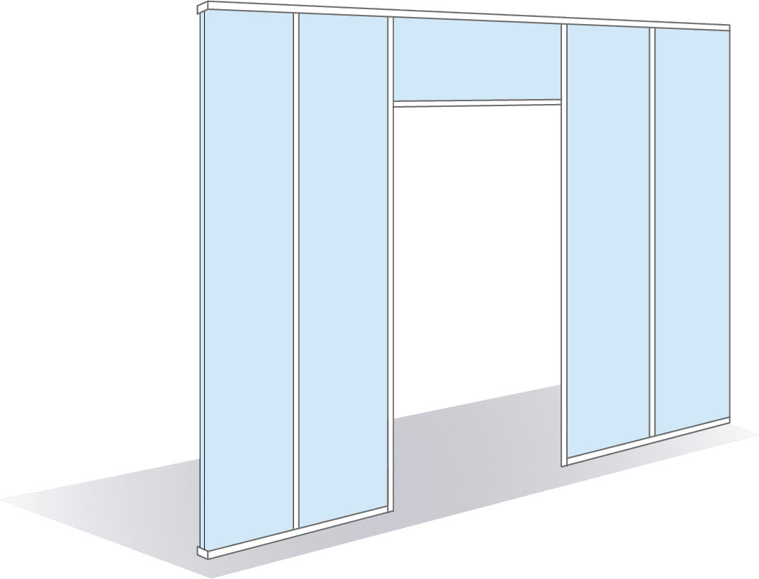 Module de passage pour porte battante simple vantail 40mm