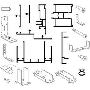 Kit pour porte à galandage