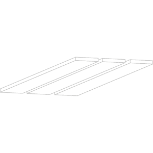 Plafond pour box de bureau ILOT en tole perforée et poutre LED