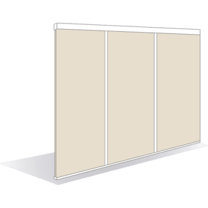 Module pour box de bureau ILOT plein toute hauteur 40mm