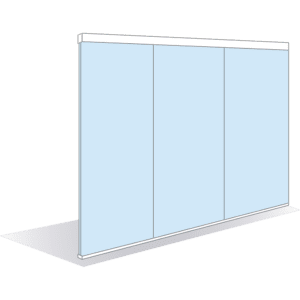 Module pour box de bureau ILOT vitré toute hauteur bord à bord 40mm