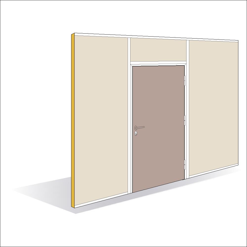 Porte battante bois épaisseur 40 mm simple vantail