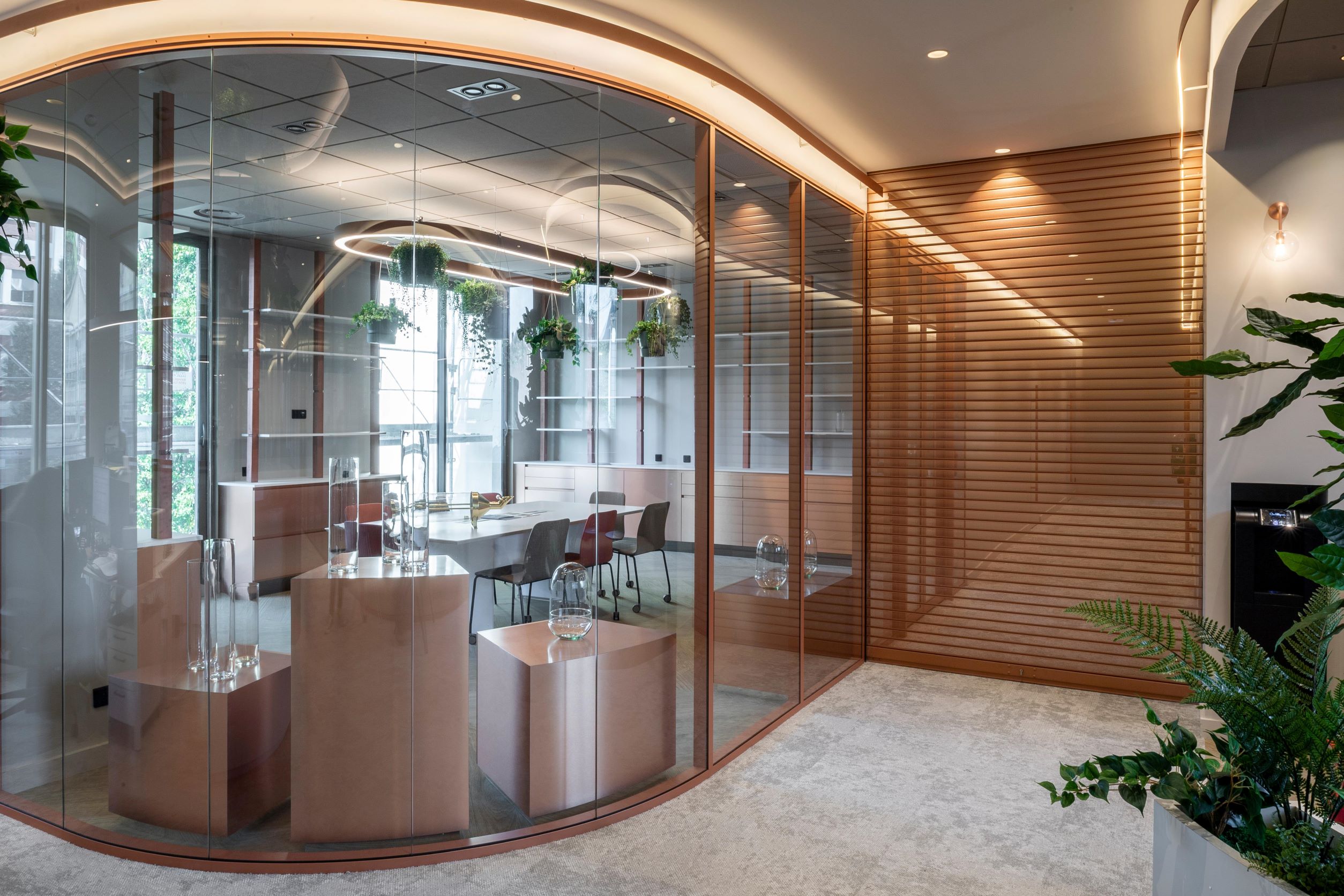 Cloison de bureau à Lyon - Chocolaterie Voisin - Cloison Tiaso AZ 78mm