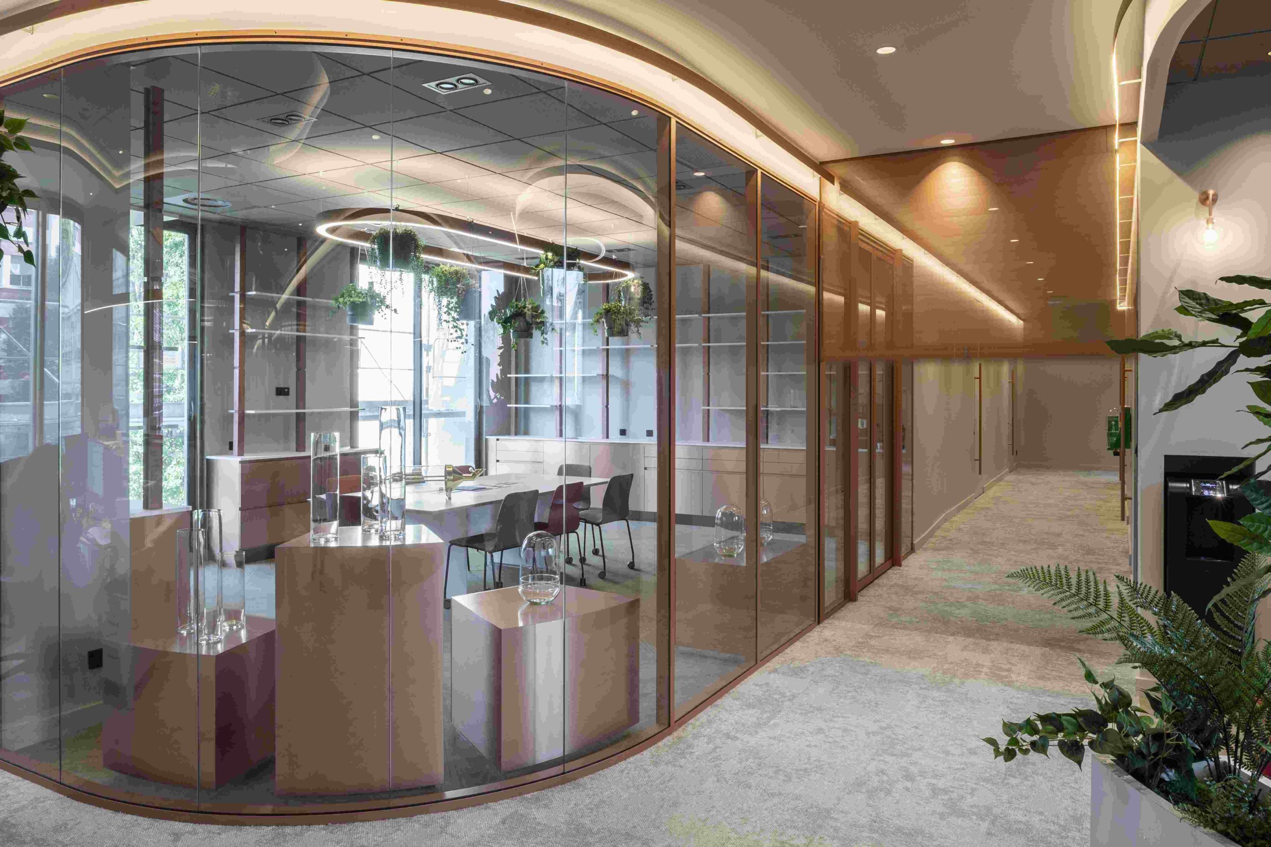 Cloison de bureau à Lyon - Chocolaterie Voisin - Cloison Tiaso AZ 78mm