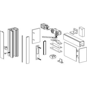 KIT COUL. PORTE ALU 1 VANTAIL