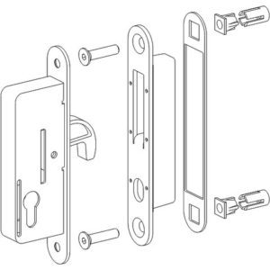 KIT SERRURE BOIS GAL.