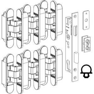 KIT OF 6 INVISIBLE ALUMINUM HINGES