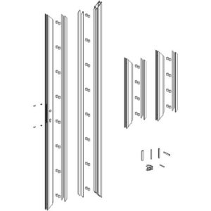 1 LEAF DOUBLE GLAZED DOOR KIT 728MM