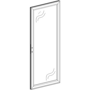 1-LEAF MT33/2 SINGLE GLAZED DOOR 828MM