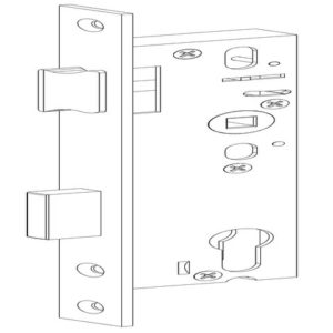 SERRURE PORTE ALU INOX