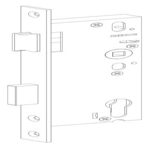 SERRURE PORTE ALU 40PA