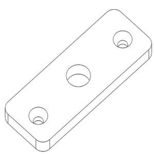 GACHE SF PT ALU/PORTE VER